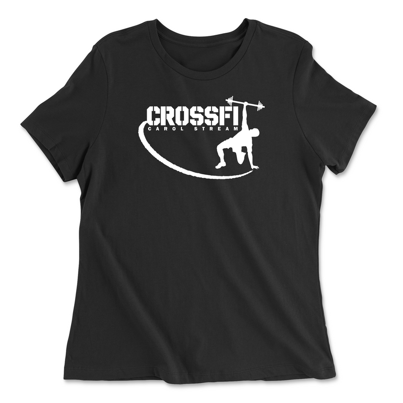 Womens 2X-Large BLACK Relaxed Jersey T-Shirt