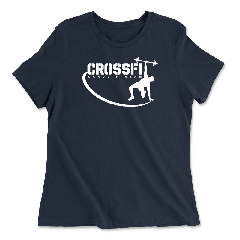 Womens 2X-Large NAVY Relaxed Jersey T-Shirt