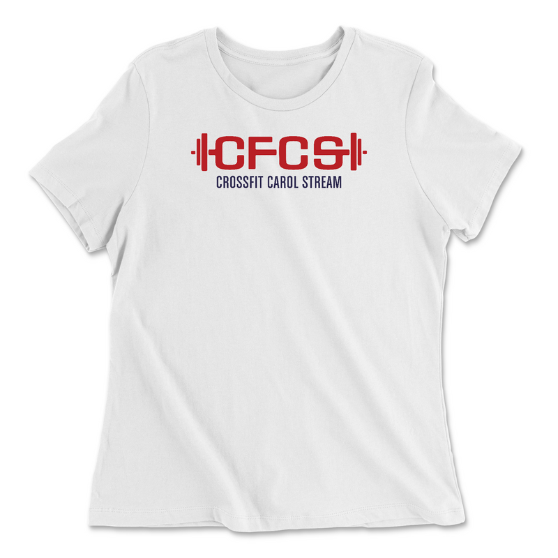 CrossFit Carol Stream Barbell Womens - Relaxed Jersey T-Shirt