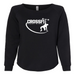 Womens 2X-Large BLACK CrewNeck