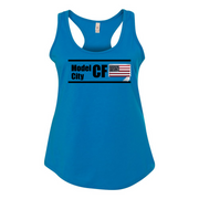 Womens 2X-Large TURQUOSE Tank Top (Front Print Only)
