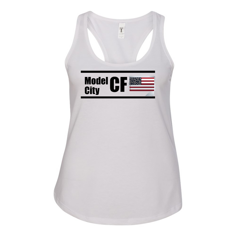 Womens 2X-Large WHITE Tank Top (Front Print Only)