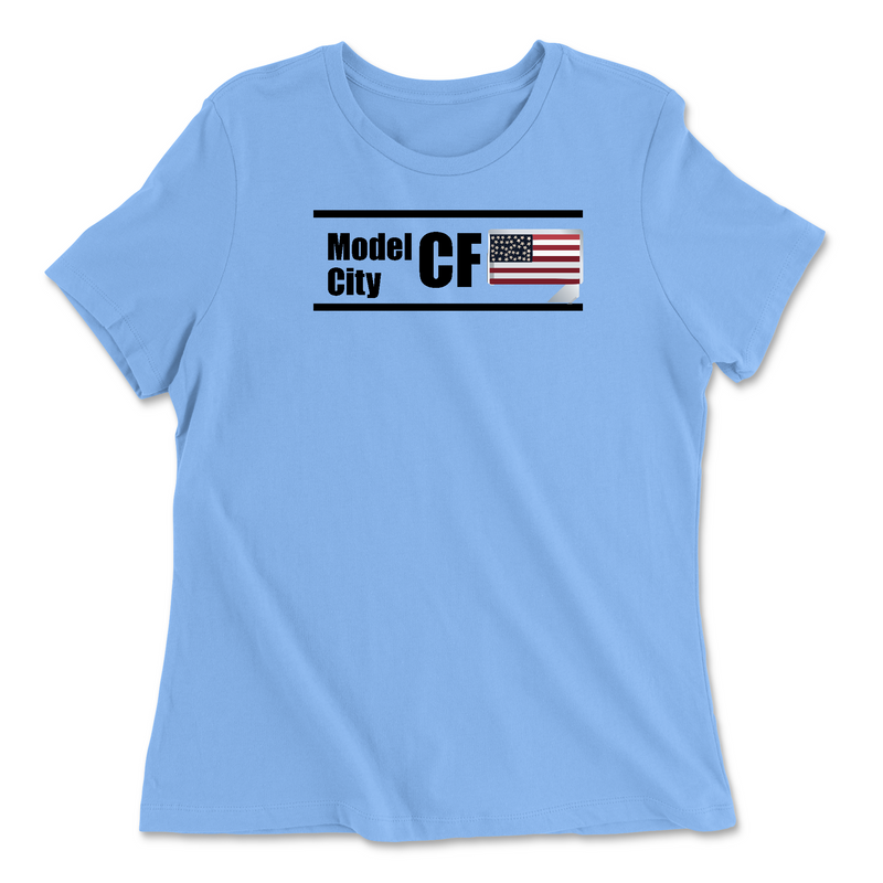 Womens 2X-Large CAROLINA_BLUE Relaxed Jersey T-Shirt