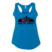 Womens 2X-Large TURQUOSE Tank Top (Front Print Only)