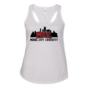 Womens 2X-Large WHITE Tank Top (Front Print Only)