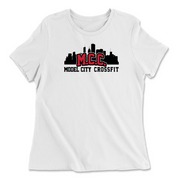Womens 2X-Large WHITE Relaxed Jersey T-Shirt