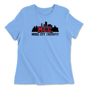 Womens 2X-Large CAROLINA_BLUE Relaxed Jersey T-Shirt