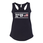 Womens 2X-Large BLACK Tank Top (Front Print Only)