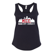 Womens 2X-Large BLACK Tank Top (Front Print Only)