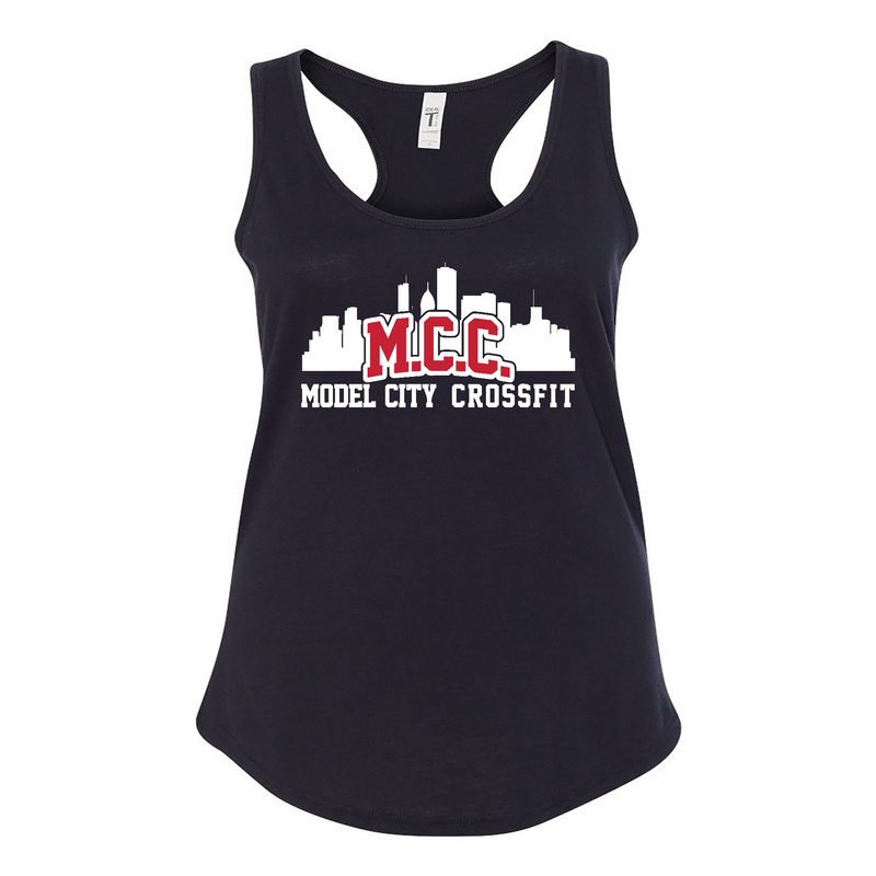 Womens 2X-Large BLACK Tank Top (Front Print Only)
