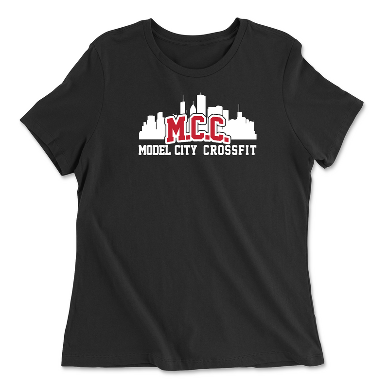 Womens 2X-Large BLACK Relaxed Jersey T-Shirt