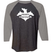 Mens 2X-Large VINTAGESMOKE_GRANITE_HEATHER 3/4 Sleeve