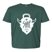 Mens 2X-Large HEATHER_FOREST_GREEN T-Shirt