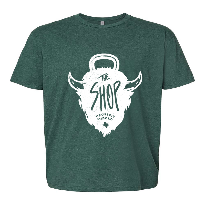 Mens 2X-Large HEATHER_FOREST_GREEN T-Shirt