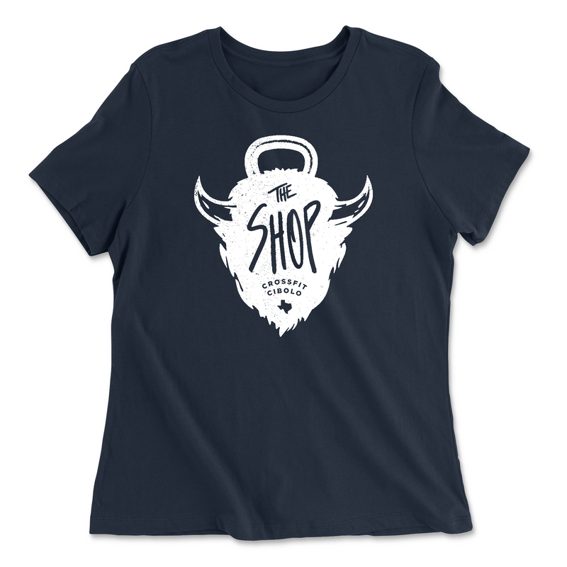 Womens 2X-Large NAVY Relaxed Jersey T-Shirt
