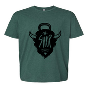 Mens 2X-Large HEATHER_FOREST_GREEN T-Shirt