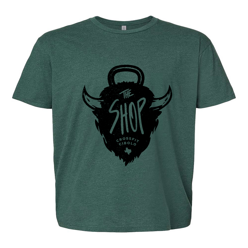 Mens 2X-Large HEATHER_FOREST_GREEN T-Shirt