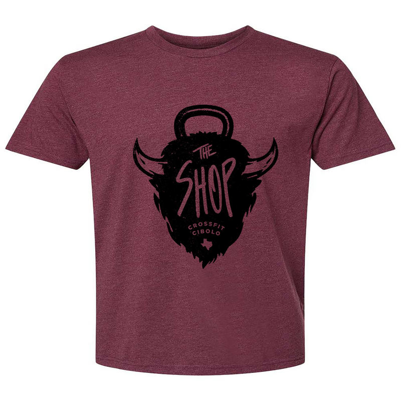 Mens 2X-Large HEATHER_MAROON T-Shirt