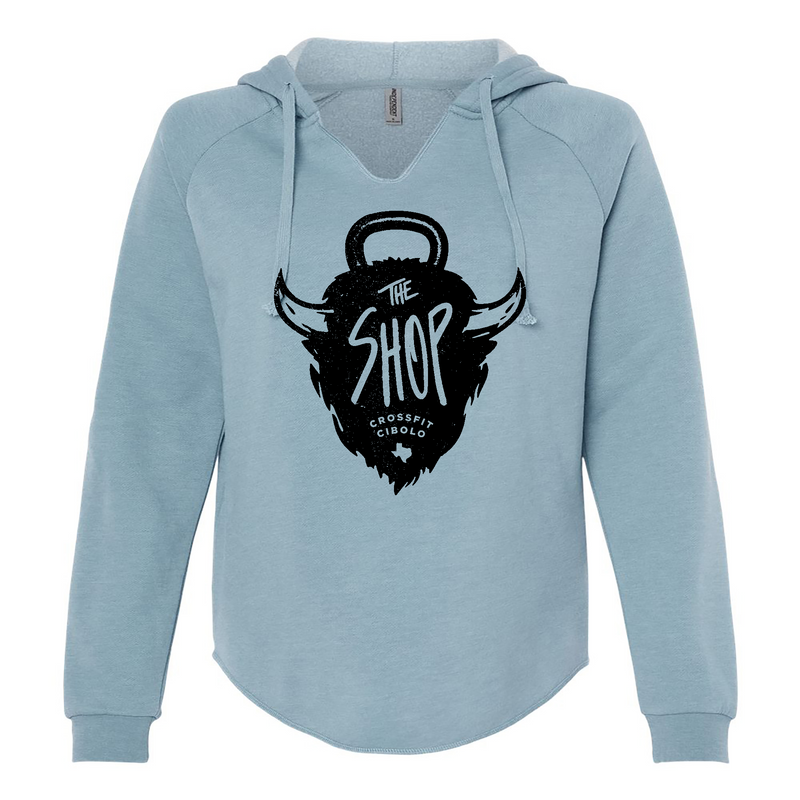 Womens 2X-Large MISTY_BLUE Hoodie