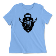 Womens 2X-Large CAROLINA_BLUE Relaxed Jersey T-Shirt