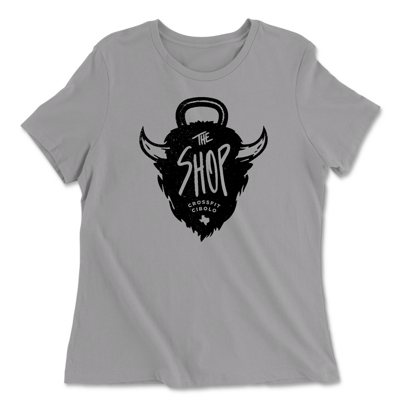 Womens 2X-Large SOLID_ATHLETIC_GREY Relaxed Jersey T-Shirt