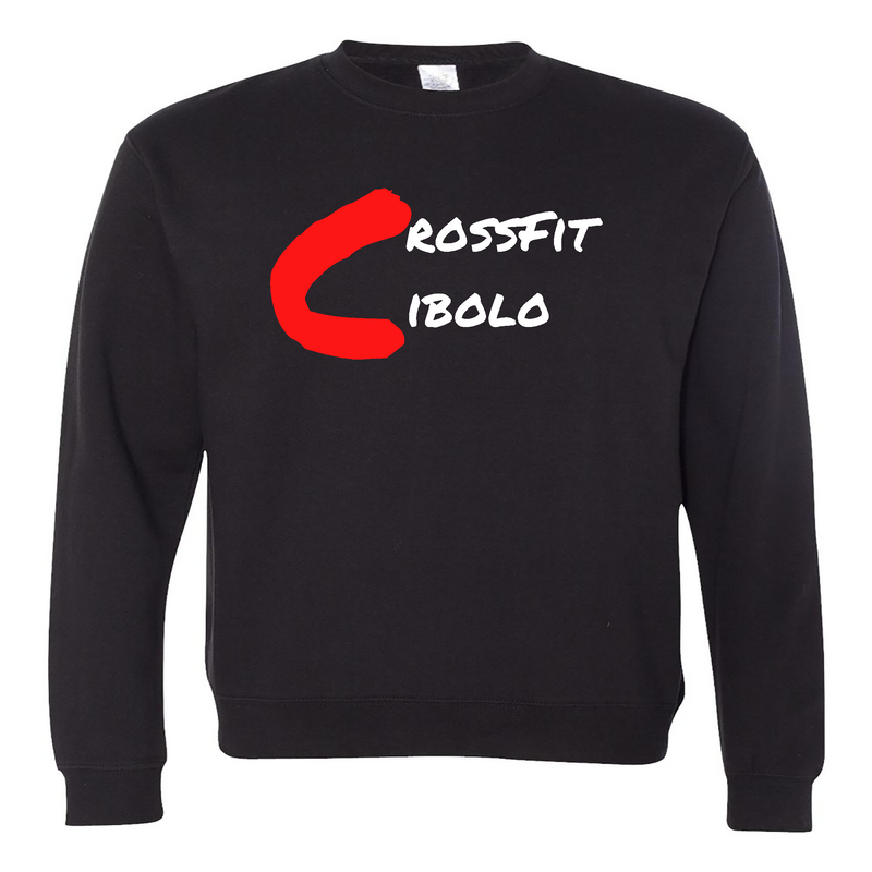 Mens 2X-Large BLACK Midweight Sweatshirt