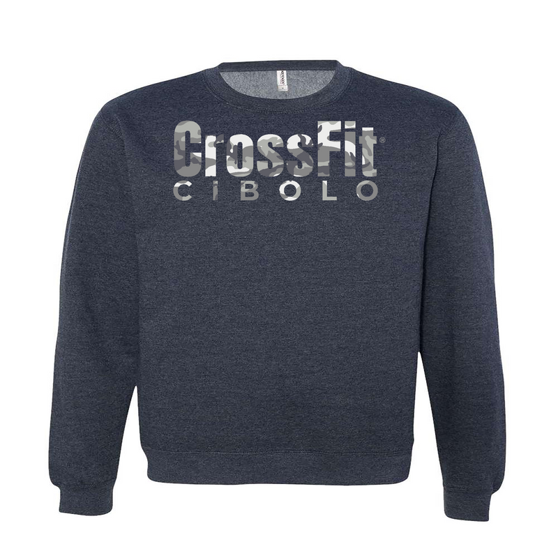 Mens 2X-Large CLASSIC_NAVY_HEATHER Midweight Sweatshirt