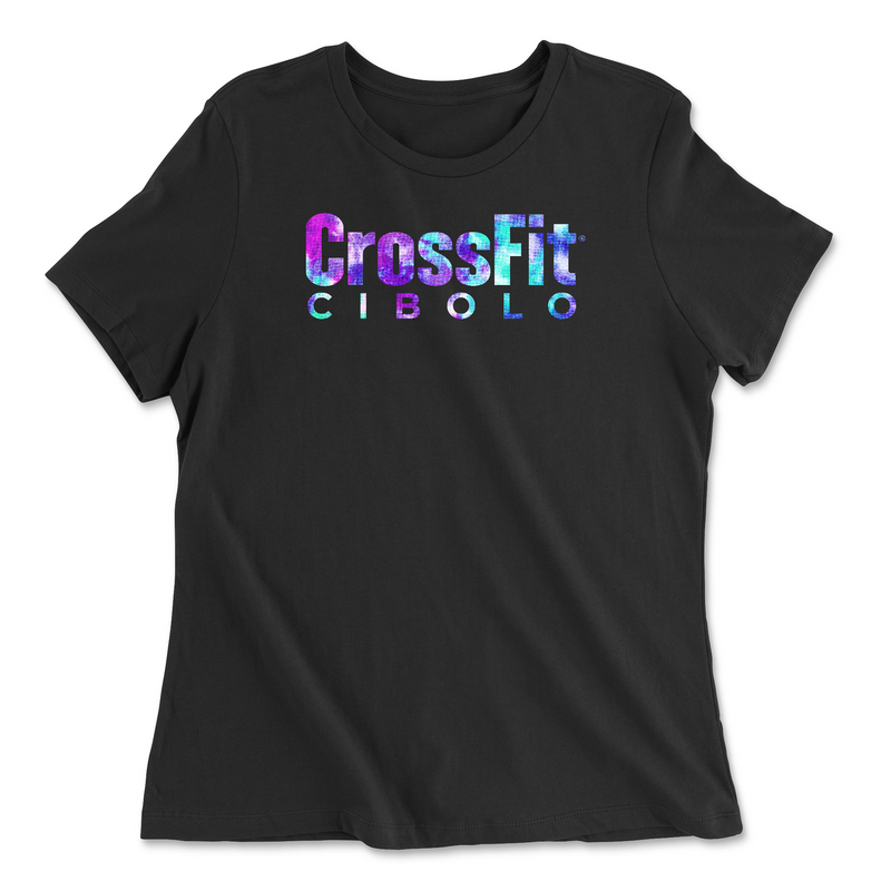 Womens 2X-Large BLACK Relaxed Jersey T-Shirt