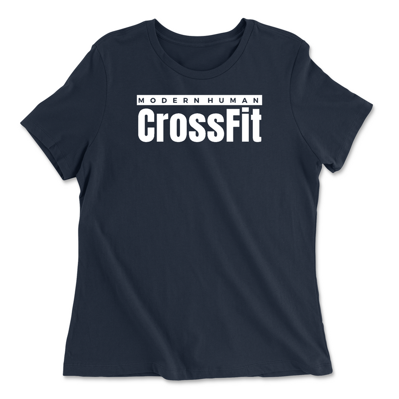 Modern Human CrossFit White Womens - Relaxed Jersey T-Shirt