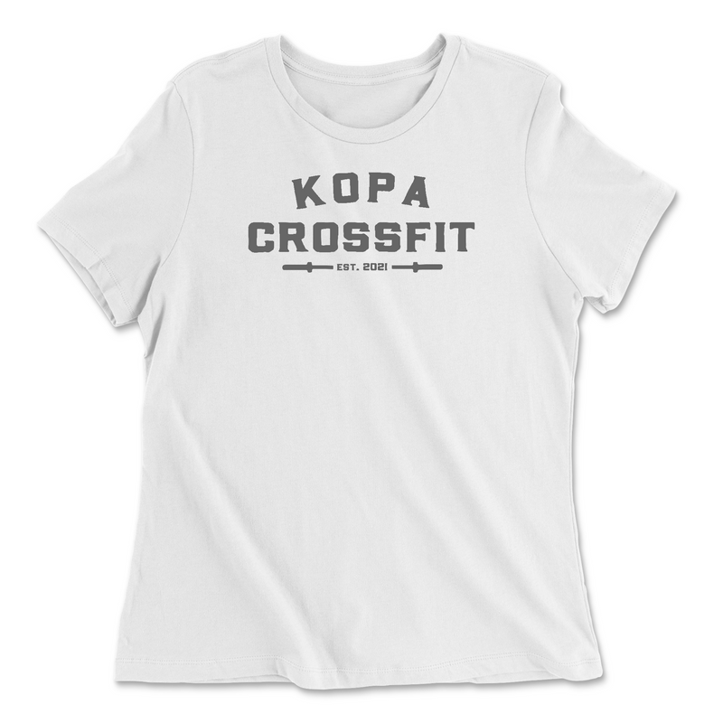 Kopa CrossFit Stone Grey Womens - Relaxed Jersey T-Shirt