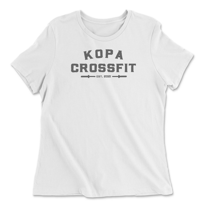 Kopa CrossFit Stone Grey Womens - Relaxed Jersey T-Shirt