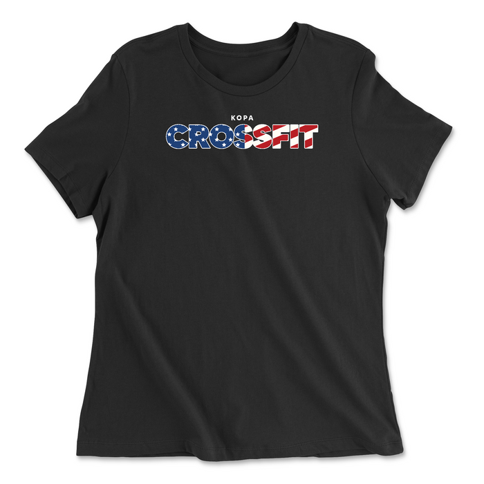 Kopa CrossFit 4th of July Womens - Relaxed Jersey T-Shirt