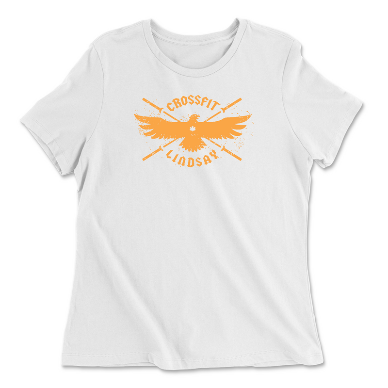 CrossFit Lindsay Orange Womens - Relaxed Jersey T-Shirt