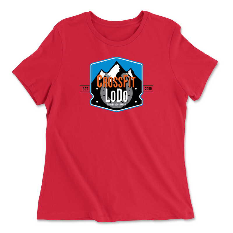 Womens 2X-Large RED Relaxed Jersey T-Shirt