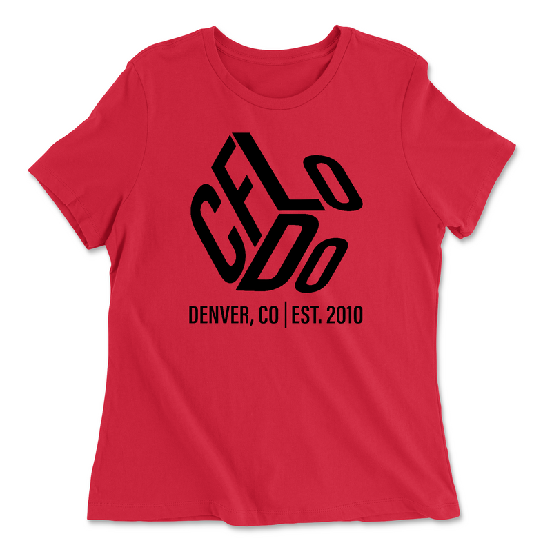Womens 2X-Large RED Relaxed Jersey T-Shirt