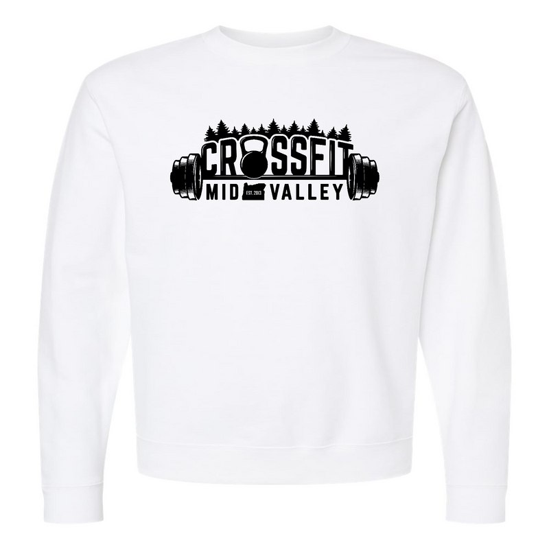 Mens 2X-Large WHITE Midweight Sweatshirt