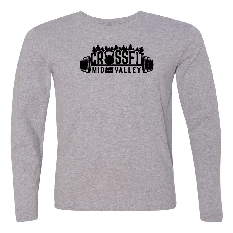 Mens 2X-Large HEATHER_GRAY Long Sleeve