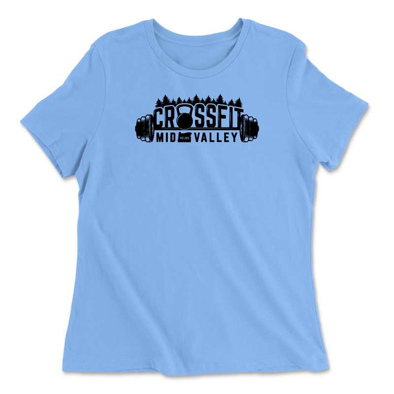 Womens 2X-Large CAROLINA_BLUE Relaxed Jersey T-Shirt