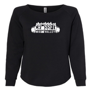 Womens 2X-Large BLACK CrewNeck