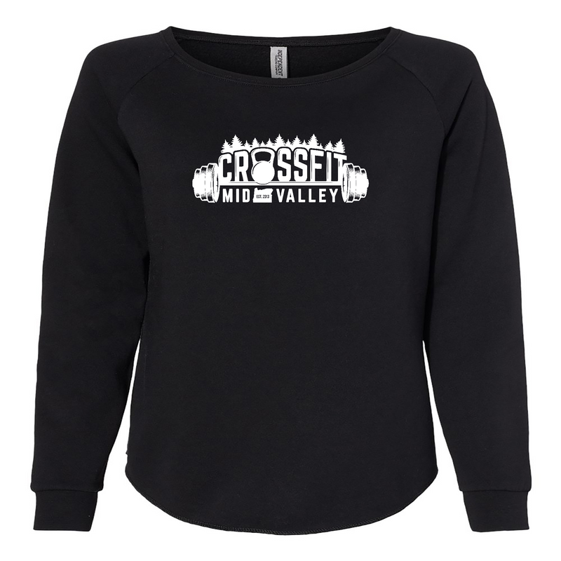 Womens 2X-Large BLACK CrewNeck