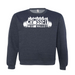Mens 2X-Large CLASSIC_NAVY_HEATHER Midweight Sweatshirt