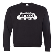 Mens 2X-Large BLACK Midweight Sweatshirt
