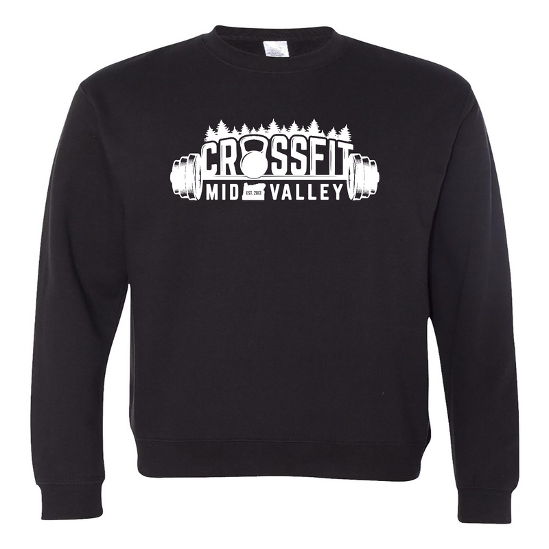 Mens 2X-Large BLACK Midweight Sweatshirt