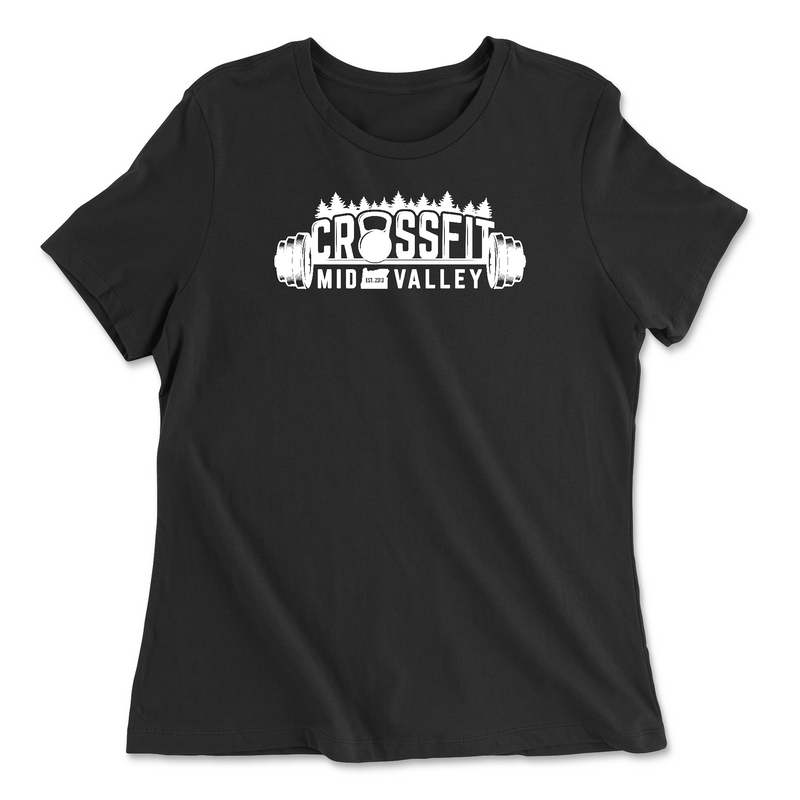 Womens 2X-Large BLACK Relaxed Jersey T-Shirt