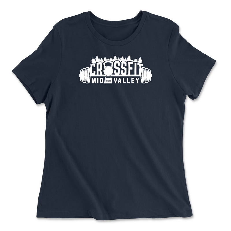 Womens 2X-Large NAVY Relaxed Jersey T-Shirt