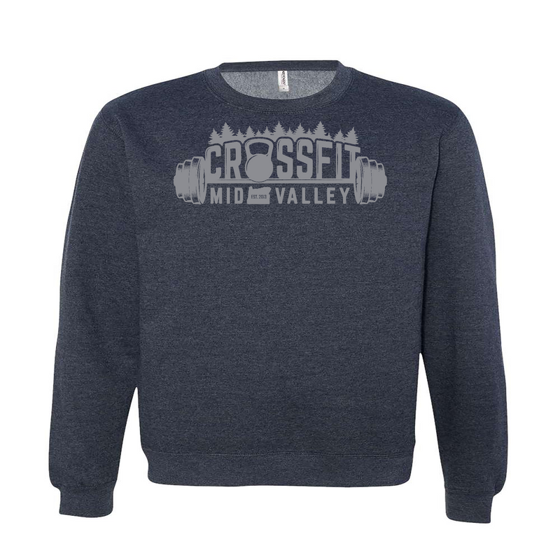 Mens 2X-Large CLASSIC_NAVY_HEATHER Midweight Sweatshirt