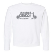 Mens 2X-Large WHITE Midweight Sweatshirt