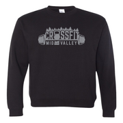 Mens 2X-Large BLACK Midweight Sweatshirt