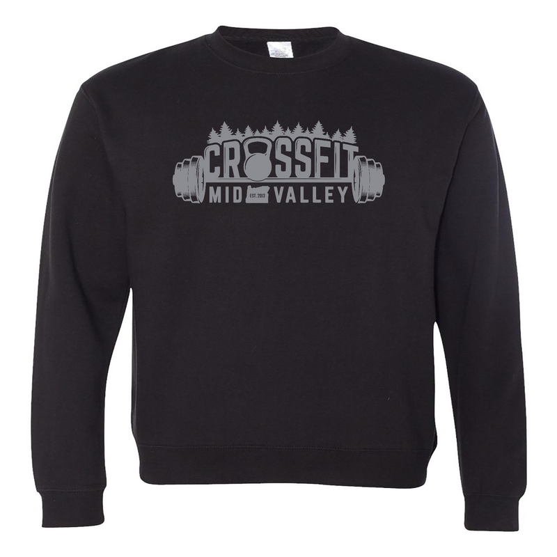 Mens 2X-Large BLACK Midweight Sweatshirt
