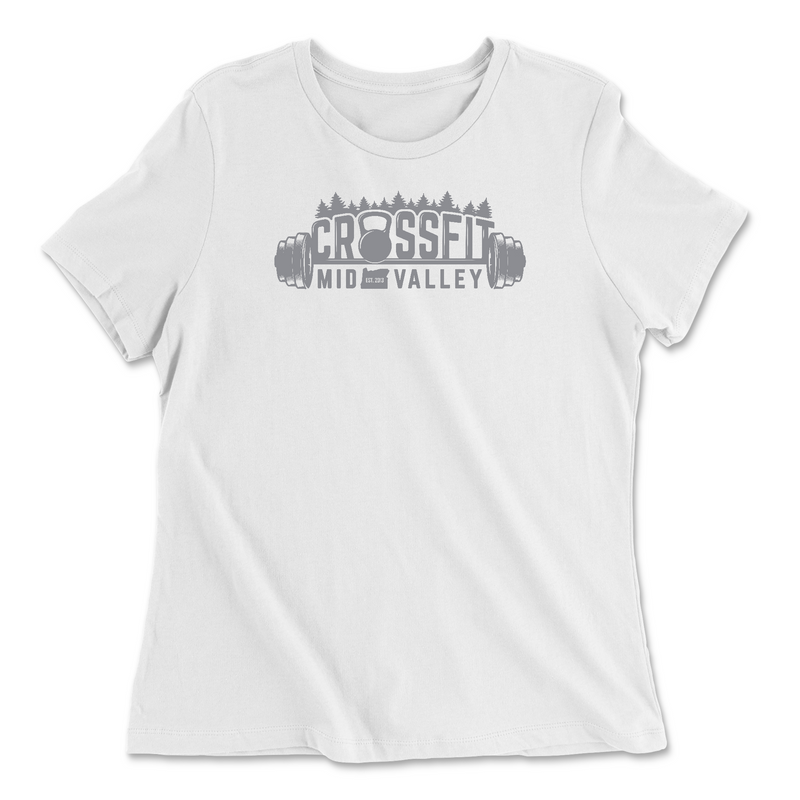 Womens 2X-Large WHITE Relaxed Jersey T-Shirt